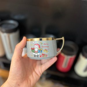 ماگ کریسمسی طرح طلایی