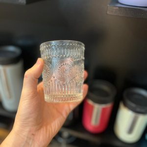 لیوان شیشه ای طرح زارا ظرفیت 350 میلی لیتر