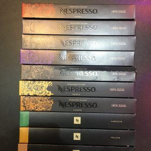 پک 10 بسته ای کپسول های قهوه نسپرسو از سری اینتنس(دارک) و اسپرسو (لایت)