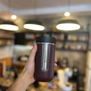 تراول ماگ نوماد نسپرسو سایز متوسط رنگ شرابی بورگندی 400 میل