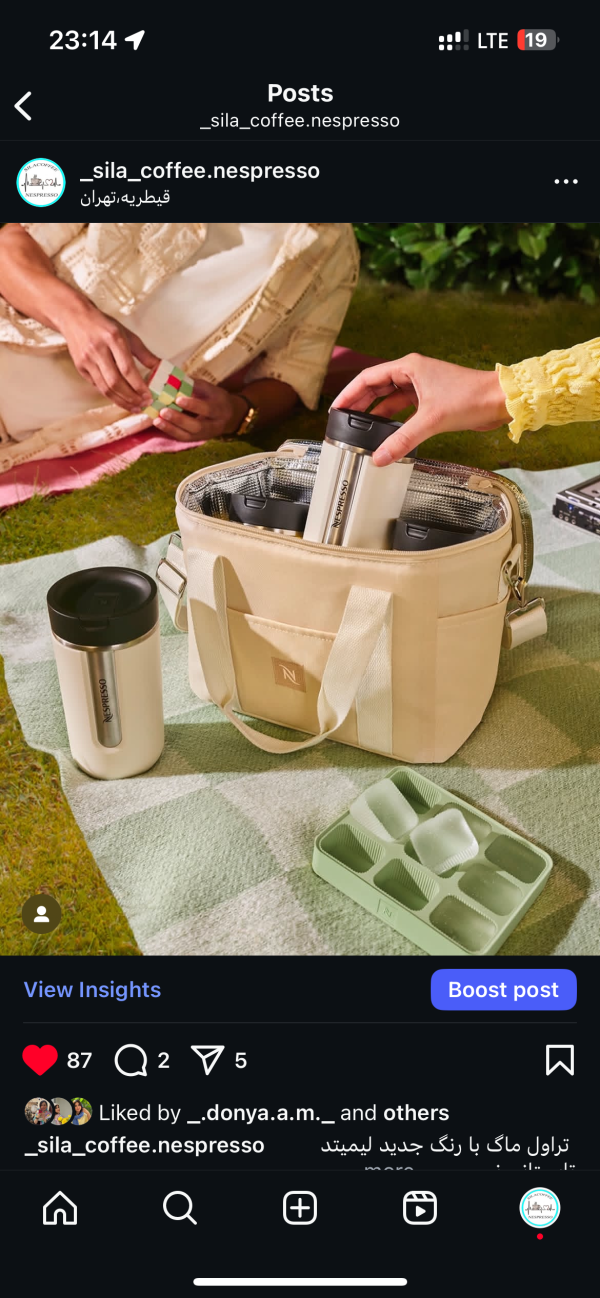 کیف خنک نگهدارنده نسپرسو