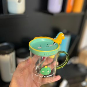 ماگ شیشه ای دایناسور کوچک